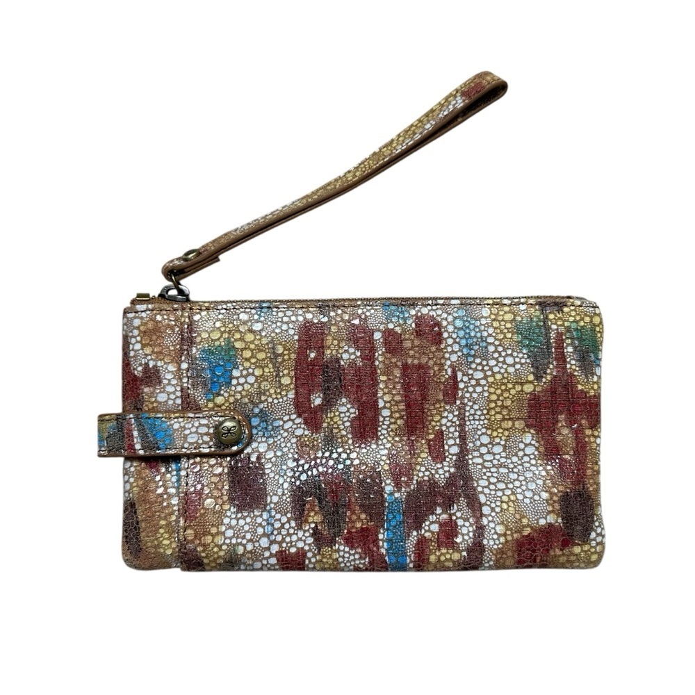 Hobo King Leather Wristlet- Ikat